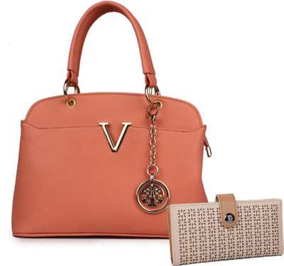 Roseberries Hand-held Bag(Tan)