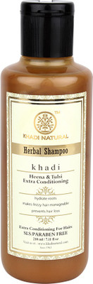 Khadi Herbal Henna and Tulsi Extra Conditioning SLS and Parabens Free Shampoo(210 ml)
Khadi Herbal Henna and Tulsi Extra Conditioning SLS and Parabens Free Shampoo(210 ml)