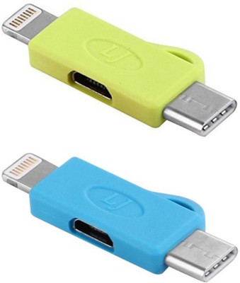 BB4 SET OF 2 Micro USB to Lightning 8 Pin and Type C Convertor 3 IN 1 CHARGING Cable USB Adapter(Blue, Green)
BB4 SET OF 2 Micro USB to Lightning 8 Pin and Type C Convertor 3 IN 1 CHARGING Cable USB Adapter(Blue, Green)