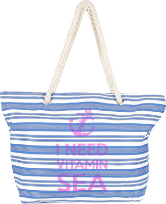 Tamirha Shoulder Bag(White, Blue), Blue;white