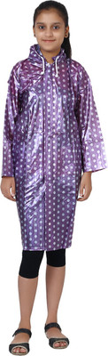 Finery Polka Print Girls Raincoat, Multi