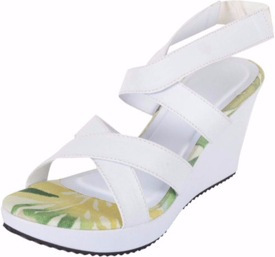 Praags Women White Wedges