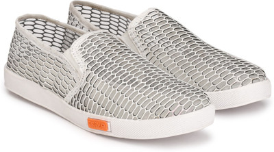 Azzaro Black KRISPER Slip On Sneakers For Men(White