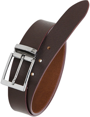 KEZRO Men Formal Brown Genuine Leather Belt