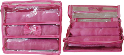 Annapurna sales Designer Transparent Treeple Roll Churi/Bangles Case - Set of 2 Pcs. Makeup and Jewellery Vanity Box(Pink)
Annapurna sales Designer Transparent Treeple Roll Churi/Bangles Case - Set of 2 Pcs. Makeup and Jewellery Vanity Box(Pink)