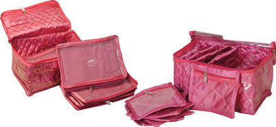 Annapurna sales 5 Case + 10 Pocket Designer Combo Multi Necklesh and Jewellery Box - Set of 2 Pcs. Makeup and Jewellery Vanity Box(Pink)
Annapurna sales 5 Case + 10 Pocket Designer Combo Multi Necklesh and Jewellery Box - Set of 2 Pcs. Makeup and Jewellery Vanity Box(Pink)