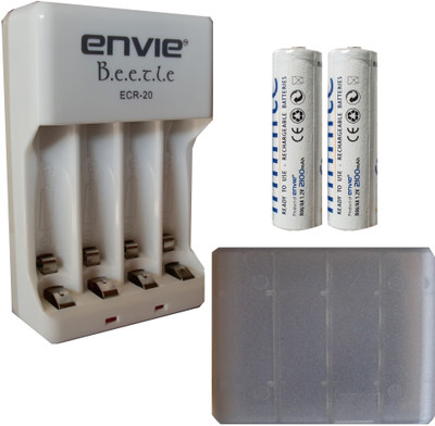 ENVIE AA 2100 mA 1.2 V Infinite (2 Pcs.) + Carry Case (1 Pc.) + ECR20 (1 Pc.) Camera Battery Charger(White, Blue)
ENVIE AA 2100 mA 1.2 V Infinite (2 Pcs.) + Carry Case (1 Pc.) + ECR20 (1 Pc.) Camera Battery Charger(White, Blue)