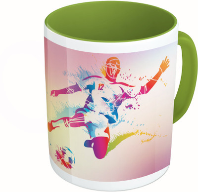 MiiCreations Printed Two Tone Green And White Colorful Football Player Ceramic Mug(325 ml)
MiiCreations Printed Two Tone Green And White Colorful Football Player Ceramic Mug(325 ml)