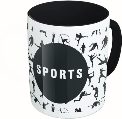 MiiCreations Printed Two Tone Black And White Sports pattern Ceramic Mug(325 ml)
MiiCreations Printed Two Tone Black And White Sports pattern Ceramic Mug(325 ml)