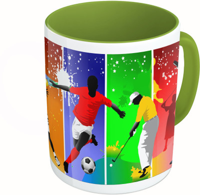 MiiCreations Printed Two Tone Green And White Sports Players Vector Ceramic Mug(325 ml)
MiiCreations Printed Two Tone Green And White Sports Players Vector Ceramic Mug(325 ml)