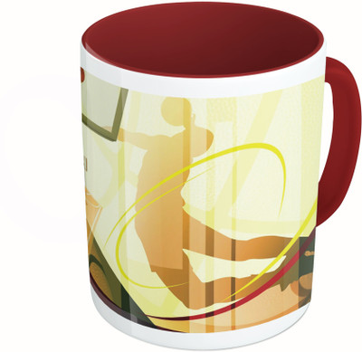 MiiCreations Printed Two Tone Maroon And White BasketBall Vector Ceramic Mug(325 ml)
MiiCreations Printed Two Tone Maroon And White BasketBall Vector Ceramic Mug(325 ml)