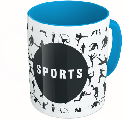 MiiCreations Printed Two Tone Blue And White Sports pattern Ceramic Mug(325 ml)
MiiCreations Printed Two Tone Blue And White Sports pattern Ceramic Mug(325 ml)
