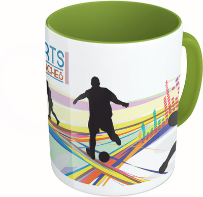 MiiCreations Printed Two Tone Green And White All Sports Are Games Of Inches Ceramic Mug(325 ml)
MiiCreations Printed Two Tone Green And White All Sports Are Games Of Inches Ceramic Mug(325 ml)