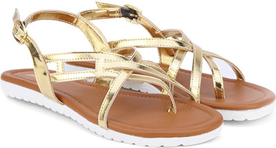 Bata Women Gold Flats 
Bata Women Gold Flats