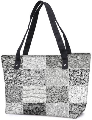 Snoogg Pack Of 2 Set 3 Sixteen Black And White Wave Patterns Seamlessly Tilingseamless Pat Combo Tote Shopping Grocery Bag With Coin Pencil Purse Shoulder Bag(Multicolor, 5 L)
Snoogg Pack Of 2 Set 3 Sixteen Black And White Wave Patterns Seamlessly Tilingseamless Pat Combo Tote Shopping Grocery Bag With Coin Pencil Purse Shoulder Bag(Multicolor, 5 L)