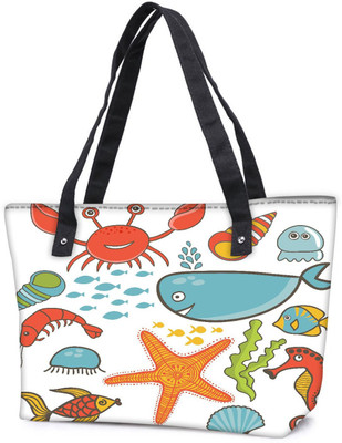 Snoogg Pack Of 2 Fish World Abstract Combo Tote Shopping Grocery Bag With Coin Pencil Purse Shoulder Bag(Multicolor, 15 L)
Snoogg Pack Of 2 Fish World Abstract Combo Tote Shopping Grocery Bag With Coin Pencil Purse Shoulder Bag(Multicolor, 15 L)