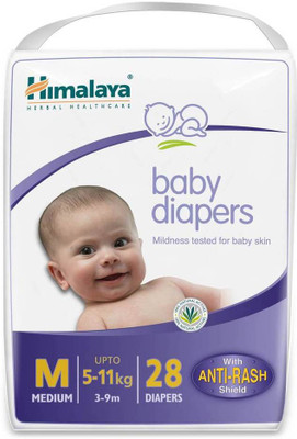 Himalaya Diapers Medium 28 Pcs - M(28 Pieces)
