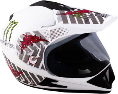 Autofy O2 On Road Motorcross With Tinted Visor Motorbike Helmet(White, Black, Black;white
Autofy O2 On Road Motorcross With Tinted Visor Motorbike Helmet(White, Black, Black;white