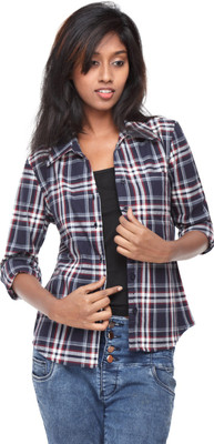 GENZEE Girls Casual Cotton Top(Dark Blue, Pack of 1, Navy blue