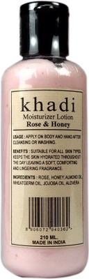 Khadi Herbal Rose And Honey Moisturizer(210 ml)