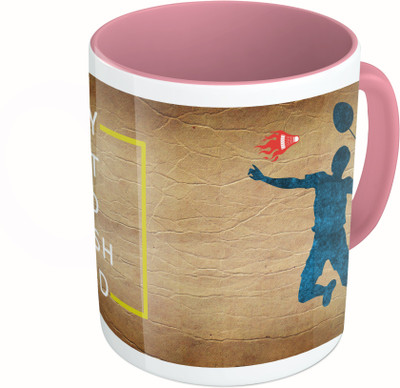 MiiCreations Printed Two Tone Pink And White Play Fast And Smash Hard Ceramic Mug(325 ml)
MiiCreations Printed Two Tone Pink And White Play Fast And Smash Hard Ceramic Mug(325 ml)