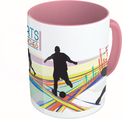 MiiCreations Printed Two Tone Pink And White All Sports Are Games Of Inches Ceramic Mug(325 ml)
MiiCreations Printed Two Tone Pink And White All Sports Are Games Of Inches Ceramic Mug(325 ml)