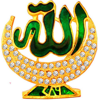 Tranduious Royal Chand Allah For Car Dashboard/Car dashboard god idols Decorative Showpiece - 4 cm(Gold Finish, Green)
Tranduious Royal Chand Allah For Car Dashboard/Car dashboard god idols Decorative Showpiece - 4 cm(Gold Finish, Green)