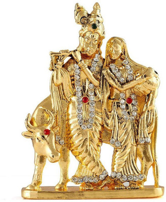 Kulin Radha Krishna | Radhe Shyam Idol For Car Dashboard | Home Decor | Gifting Decorative Showpiece - 7 cm(Alloy, Gold)
Kulin Radha Krishna | Radhe Shyam Idol For Car Dashboard | Home Decor | Gifting Decorative Showpiece - 7 cm(Alloy, Gold)