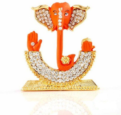 Kulin God Ganesh | Ganpati | Lord Ganesha Idol | Statue For Car Dashboard | Home Decor | Gifting Decorative Showpiece - 5.7 cm(Alloy, Orange, Gold)
Kulin God Ganesh | Ganpati | Lord Ganesha Idol | Statue For Car Dashboard | Home Decor | Gifting Decorative Showpiece - 5.7 cm(Alloy, Orange, Gold)