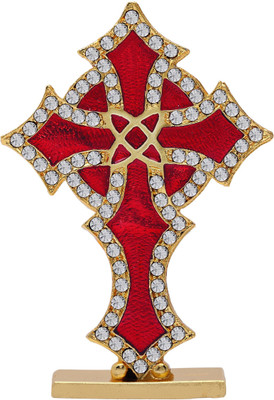 Kulin Prince Cross Statue For Car Dashboard | Home Decor | Gifting Decorative Showpiece - 9.5 cm(Alloy, Red, Gold)
Kulin Prince Cross Statue For Car Dashboard | Home Decor | Gifting Decorative Showpiece - 9.5 cm(Alloy, Red, Gold)