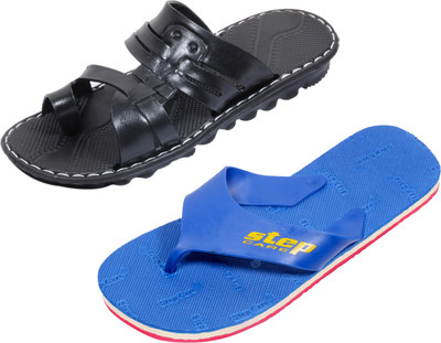 Indistar Slippers, Blue step::black