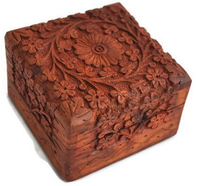 Craftgasmic Handmade Wooden Box Storage Organizer Square Elephant 4x4 inch Storage Box(Brown)
Craftgasmic Handmade Wooden Box Storage Organizer Square Elephant 4x4 inch Storage Box(Brown)