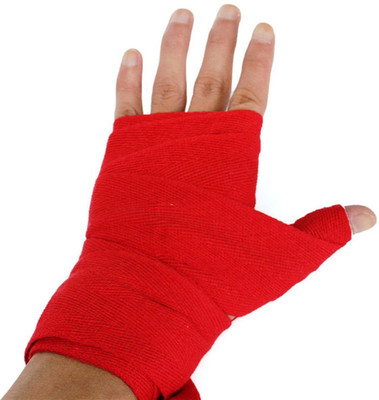 Kemket Boxing Hand Wraps Red Boxing Hand Wrap(Red, 4 cm)