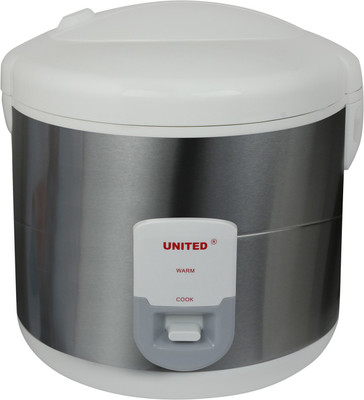United X704-28 Electric Rice Cooker with Steaming Feature(2.8 L, Silver)