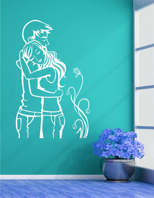 Wall Guru Self Adhesive Wall Decal Sticker(Pack of 1, White