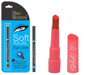 Blue Heaven soft kajal liner with Splash Super Matte Lipstick - 302 Inflame Orange(Set of 2)
Blue Heaven soft kajal liner with Splash Super Matte Lipstick - 302 Inflame Orange(Set of 2)