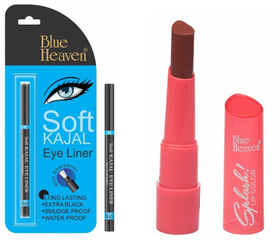 Blue Heaven sof kajal eyeliner with Splash Super Matte Lipstick - 307 Chocolate Mood(Set of 2)
Blue Heaven sof kajal eyeliner with Splash Super Matte Lipstick - 307 Chocolate Mood(Set of 2)