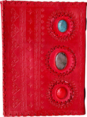 Crafts A2 Diary(Red Leather Diary, Red)
