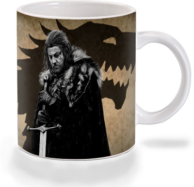 Mooch Wale Mooch Wale Game of thrnes Eddard Stark wolf art Ceramic Ceramic Mug(325 ml), Multicolor
Mooch Wale Mooch Wale Game of thrnes Eddard Stark wolf art Ceramic Ceramic Mug(325 ml), Multicolor