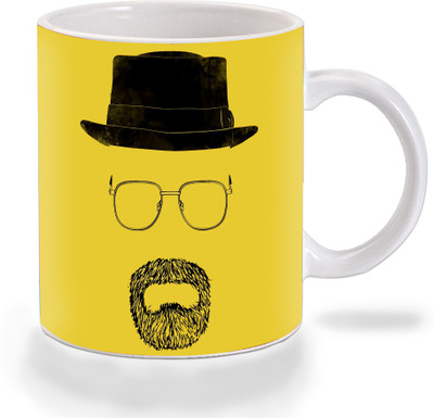 Mooch Wale Mooch Wale Breaking Bad walter black yellow background Ceramic Ceramic Mug(325 ml), Multicolor
Mooch Wale Mooch Wale Breaking Bad walter black yellow background Ceramic Ceramic Mug(325 ml), Multicolor