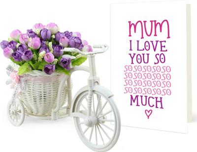 Tied Ribbons Artificial Flower Gift Set