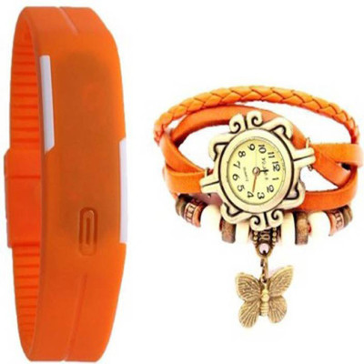 Rokcy Butterfly Dori & Rubber Led Pack of 2 Analog-Digital Watch - For Girls Watch - For Boys
Rokcy Butterfly Dori & Rubber Led Pack of 2 Analog-Digital Watch - For Girls Watch - For Boys