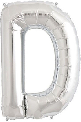 Funcart Solid 30'' Foil Balloon Letter "D" of Alphabets - Silver Balloon(Silver, Pack of 1)
Funcart Solid 30'' Foil Balloon Letter "D" of Alphabets - Silver Balloon(Silver, Pack of 1)
