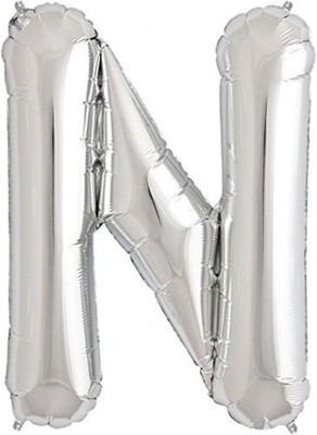 Funcart Solid 30'' Foil Balloon Letter "N" of Alphabets - Silver Balloon(Silver, Pack of 1)
Funcart Solid 30'' Foil Balloon Letter "N" of Alphabets - Silver Balloon(Silver, Pack of 1)