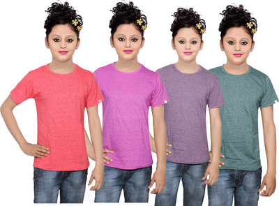 IndiWeaves Girls Solid Cotton T Shirt(Multicolor, Pack of 4, Green;pink;purple;red
IndiWeaves Girls Solid Cotton T Shirt(Multicolor, Pack of 4, Green;pink;purple;red