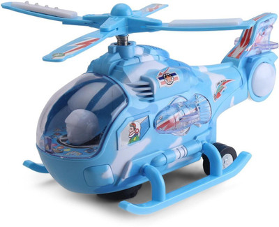 SOFTA RETAIL Musical Force Helicopter Toy(Blue)