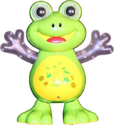SOFTA RETAIL Dancing Frog With Light And Music(Green)