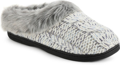 Dearfoams Women White Clogs