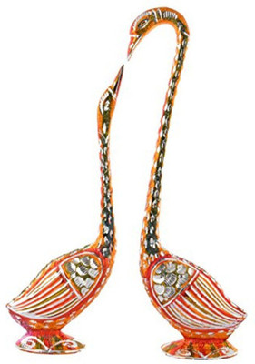 HOUZZPLUS Handicraft White Metal Silver Plated Pair of Kissing Swan Statue Showpiece Vastu Decorative Figurine Decorative Showpiece - 36 cm(Iron, Multicolor)
HOUZZPLUS Handicraft White Metal Silver Plated Pair of Kissing Swan Statue Showpiece Vastu Decorative Figurine Decorative Showpiece - 36 cm(Iron, Multicolor)