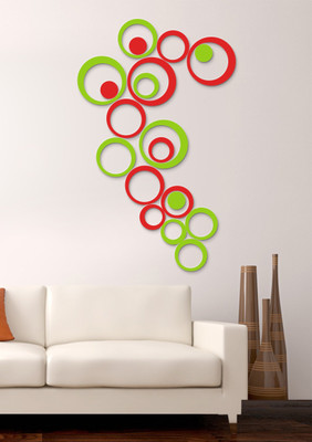 SCOTLON HOOP_3D Wall Sticker(Pack of 10, Black